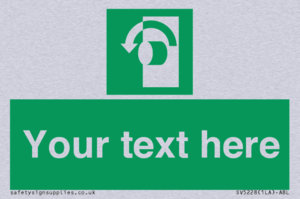 Custom Turn Anti-Clockwise Sign